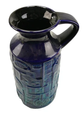 Bay Keramikvase Bodo Mans Narvik blau 25,6x9 cm M-5893 - Bild 1 von 4