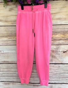 Joylab Women’s Hot Pink Drawstring Logo Fleece Jogger Sweatpants Size S - Picture 1 of 11