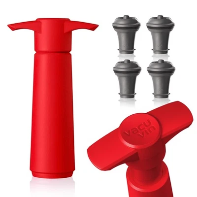 Bomba ahorradora de vino tinto con tapón de vino al vacío - Mantenga su vino fresco hasta... Foto 1 de 4