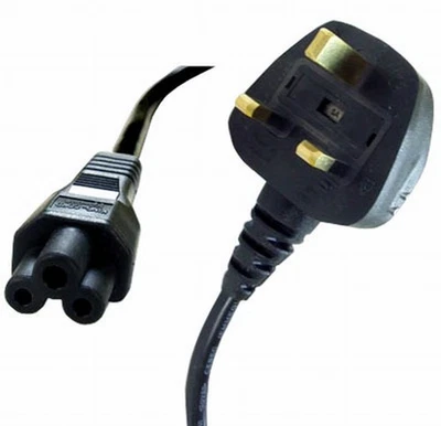 10m Power Cord - UK Plug to C5 Clover Leaf CloverLeaf Lead Cable [007474] - Bild 1 von 4