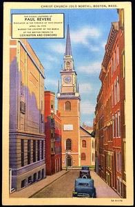 Vintage Postcard Christ Church Old North Boston Massachusetts - Picture 1 of 4