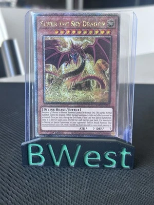 YuGiOh Slifer the Sky Dragon RA03 EN244 1st Ed Quarter Century Secret Rare LP - Image 1 of 4