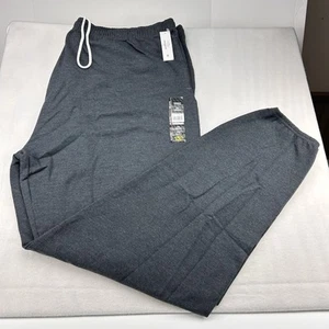 Athletic Works Mens 4XL SweatPants Fleece Moisture Wicking Odor Control Gray NWT - Picture 1 of 6