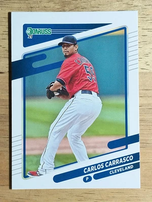 2021 Donruss #91 Carlos Carrasco - Image 1 of 2