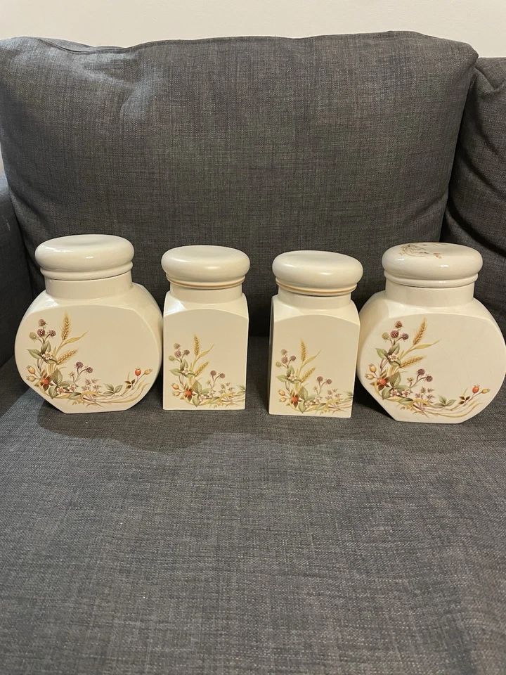 Vintage M&S Harvest Storage Jars St Michael Marks - Image 1 of 4