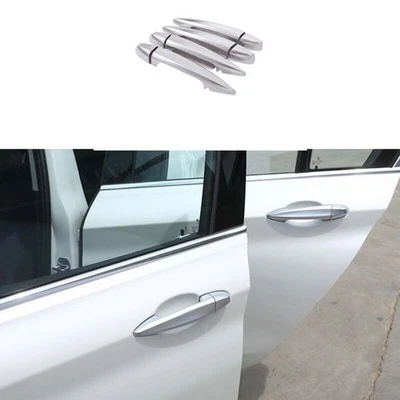 Exterior Side Door Handle Silver Abs 2014-2017 2018 Cover Trim For Bmw X5 X6 F15 - Image 1 of 4