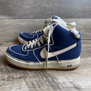 Nike Air Force 1 High '07 LV8 806403-401 Mens 13 Basketball Shoes Blue Sneakers - Picture 1 of 10