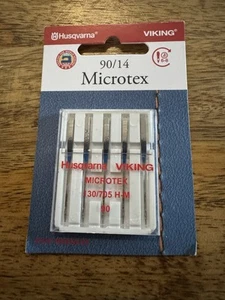 Husqvarna Viking Sewing Machine Microtex Needles 90/14 Part 920679096 Accessory - Picture 1 of 2