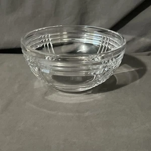 RALPH LAUREN GLEN PLAID SERVING BOWL, Cut Lead Crystal, 5 7/8", GERMANY - Picture 1 of 4