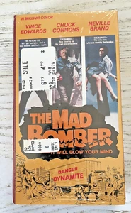 The Mad Bomber VHS Movie Vintage Sealed 1973 Suspense Vince Edwards Chuck Connor - Picture 1 of 4