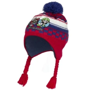 Boys Girls Kids Children Super Mario Peruvian Winter Hat Hats 3-4-5-6-7-8 years  - Picture 1 of 1