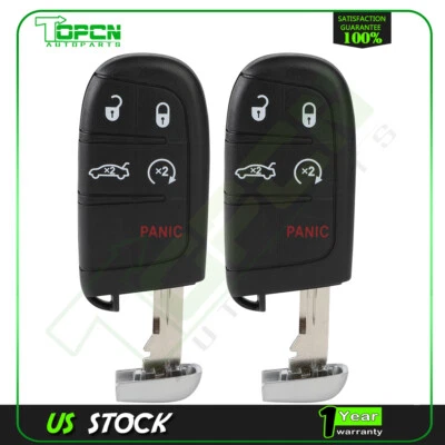 2 para Chrysler 200 2015 2016 2017 entrada sin llave mando a distancia coche llavero Foto 1 de 4