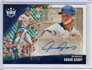 2022 Diamond Kings Aaron Ashby DK Signatures 67/75 Auto Milwaukee Brewers - Picture 1 of 2