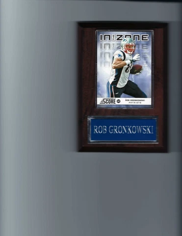 ROB GRONKOWSKI PLAQUE NEW ENGLAND PATRIOTS FOOTBALL NFL   C4 Cover
