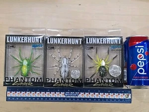 3 Lunkerhunt Wht Leaf + Phantom Spider 2.25" 2 1/4" 1/2oz Topwater Jig Bass Pike - Picture 1 of 11