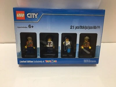 LEGO CITY WORKERS LIMITED EDITION TOYS R US EXCLUSIVE 4 FIGURES 21 PIECE SET MIB - Image 1 of 3