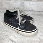 Vans Toddler Lace Up Purple Glitter Sneakers In Play Condition Size 6.5