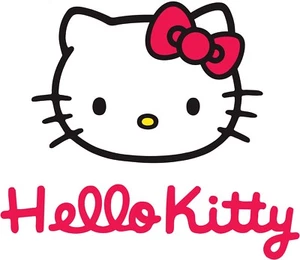 UNISEX HELLO KITTY TRAVELER BAG BLACK AND NEON PINK ADJUSTABLE STRAP - Picture 1 of 12