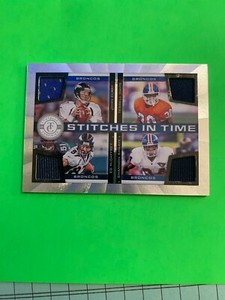 2011 2012 TOTALLY CERTIFIED 41/150 QUAD JERSEY ELWAY DAVIS SHARPE MCCAFFREY
