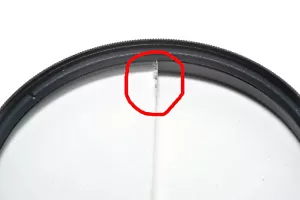 62mm Damaged Split Field Filter +2 Dioptre Small Defects Along the cut - Picture 1 of 5