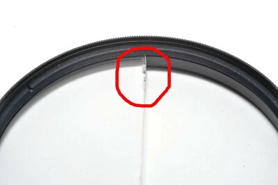 55mm Damaged Split Field Filter +2 Dioptre Small Defects Along the cut - Image 1 of 4