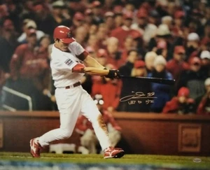 SO TAGUCHI signed 16x20 Photo w/ LEAF COA LOT B CARDINALS WORLD SERIES 06 CHAMPS - Picture 1 of 1