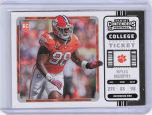 2023 Panini Chronicles Draft Picks - Contenders College Ticket #22 Myles Murphy - Picture 1 of 2