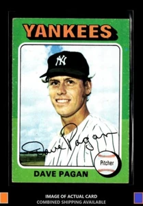 1975 Topps #648 Dave Pagan RC Rookie New York Yankees Filler - Picture 1 of 2