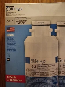 WATTS Pure H2O Refrigerator Filters Samsung HAF-CIN 2 In Box - Picture 1 of 9