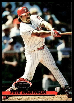 1993 Topps Stadium Club 636 Pete Incaviglia Philadelphia Phillies Baseball Card - Image 1 of 2