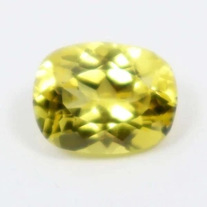 Piedra preciosa suelta facetada zafiro amarillo natural certificado GIE 4,90 quilates 640 quilates - Imagen 1 de 9