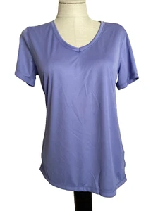 ATHLETIC WORKS DRIWORKS Perfect Peri Short Sleeve V-Neck Tee Shirt Sz. XS - Picture 1 of 9