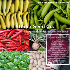 300+ Heirloom Vegetable Seed 6 Variety Garden Set #5 Emergency Survival Non-GMO  - Picture 1 of 7