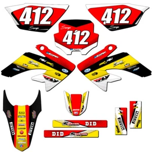2011-2016 CRF 80 RICOCHET Amarillo Senge Kit de Gráficos Compatible con Honda - Imagen 1 de 10