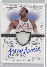 2013 Panini National Treasures Material Signatures /99 Larry Nance #MT-LN Auto