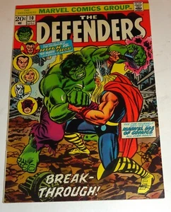 DEFENDERS #10 HULK NAMOR STRANGE HULK VS THOR CLASSIC COVER NICE 9.0 KEY - Picture 1 of 1