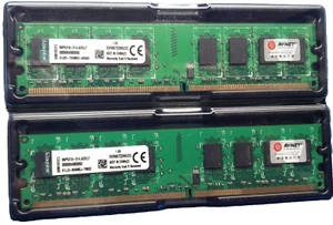KIT MEMORIE RAM KINGSTON 2 X 2 GB (4 GB) DDR2 667 MHz - 1,8 V - DIMM SDRAM PC2 - Imagen 1 de 8