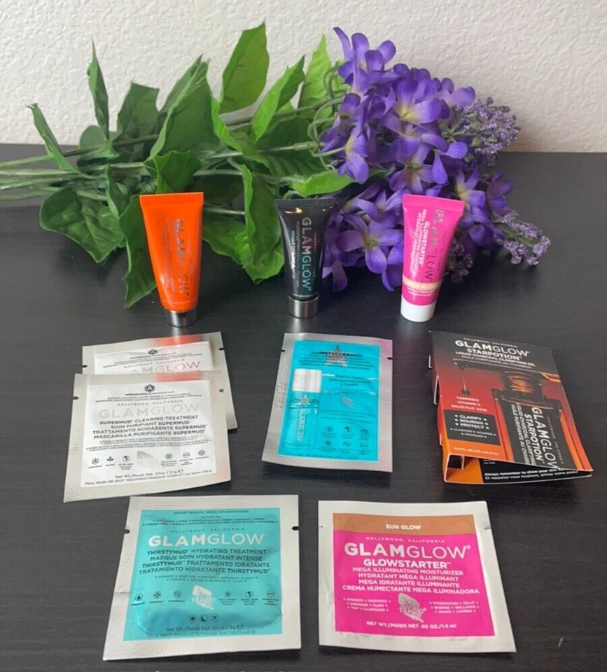 Juego de muestra de 9 piezas para el cuidado de la piel GlamGlow Foto 1 de 4
