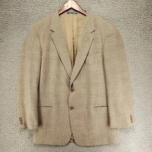 Vintage Giorgio Armani Blazer Herren 46 R Beige Wollmischung Made In Italy - Bild 1 von 11