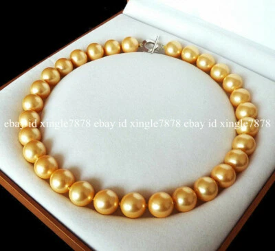 Genuine 8mm Mix Color South Sea Shell Pearl Not Pearl Round Beads Necklace 20" - Image 1 of 4