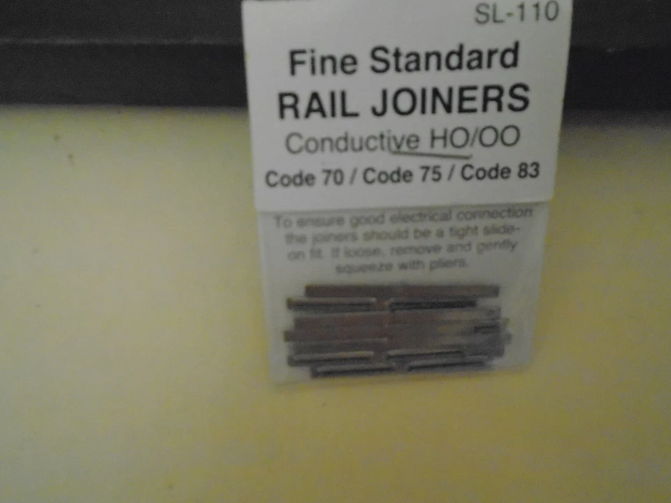 PECO STREAMLINE #SL-110 ENSAMBLADORES DE RIEL ESTÁNDAR FINO (CÓDIGO 70/CÓDIGO 75/CÓDIGO 83) HO Foto 1 de 1