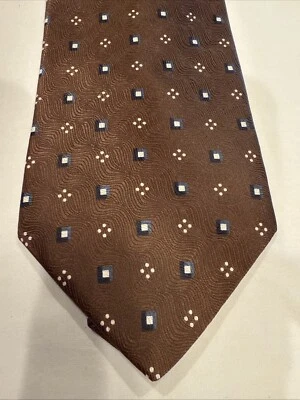 Corbata formal Stafford para hombre 57”Lx4”W corbata de cuello marrón Foto 1 de 4