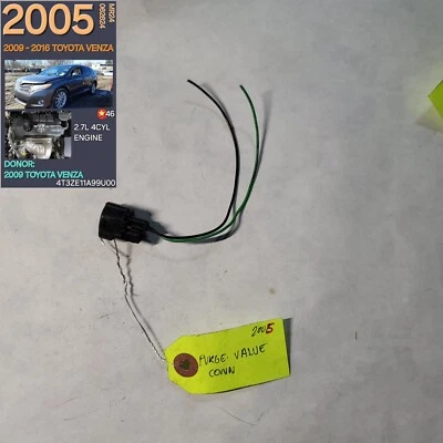 ⭐⭐CONECTOR VÁLVULA PURGA TOYOTA VENZA 2009-2016 FABRICANTE ORIGINAL⭐⭐ Foto 1 de 2