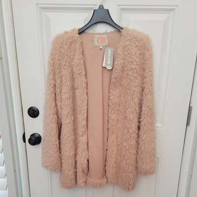 Chaqueta difusa rosa polvorienta Foto 1 de 4