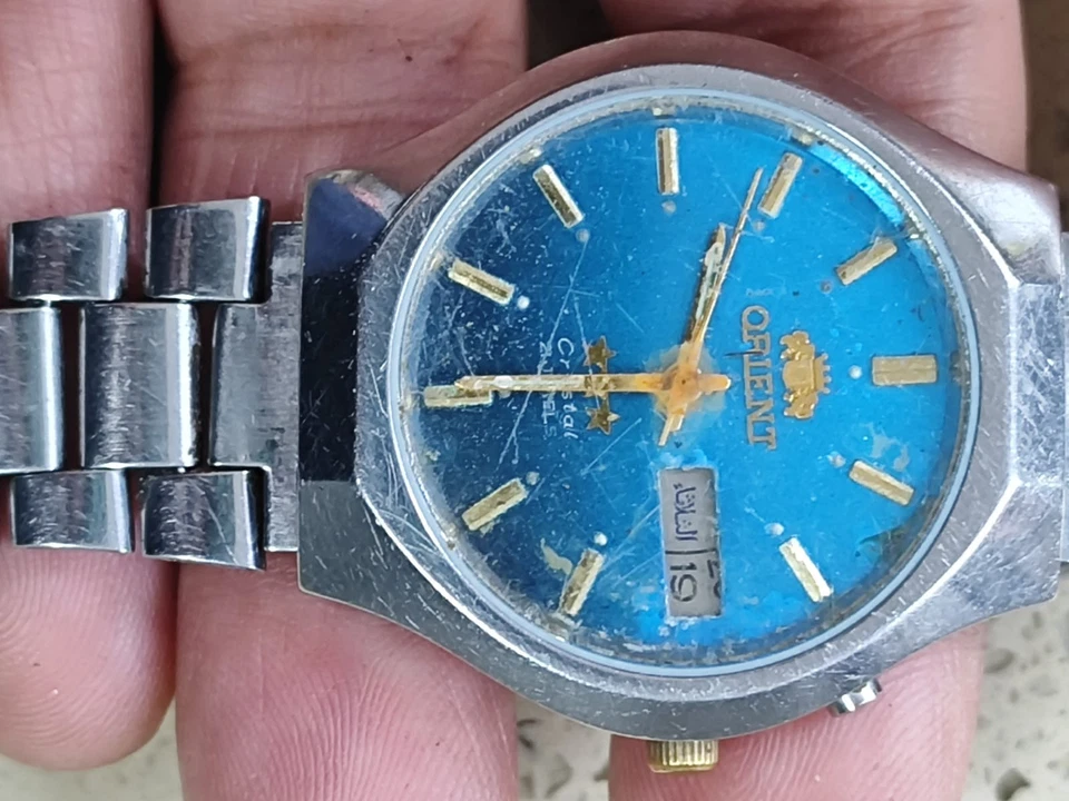 ORIENT Cristal Automático Cal 46843 no funciona Buen equilibrio para piezas Foto 1 de 4