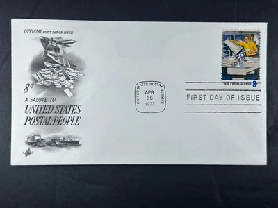 US FDC 1973 Postal People 8¢ – Automated Sorting Machine ArtCraft Cachet  a981 - Image 1 of 2