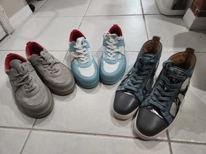 Lot Of 3 Christian Louboutin Astroloubi & Louis Orlato Flat 12 - Picture 1 of 22
