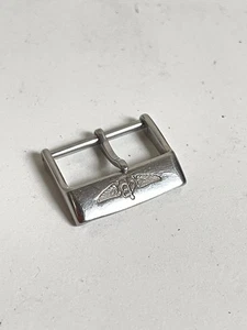 Original 18mm Breitling Buckle Stainless Steel For Leather Strap - Picture 1 of 8