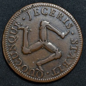 1758 Isle Of Man, Ramsey, James Murray, Duke Of Atholl, AE Penny, S.7410 - Picture 1 of 6