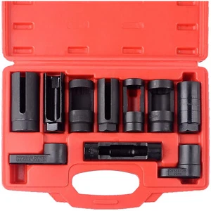 10x Oxygen Sensor Socket Oil Pressure Sensor Socket Sensor Wrench Removal Tool - Foto 1 di 6